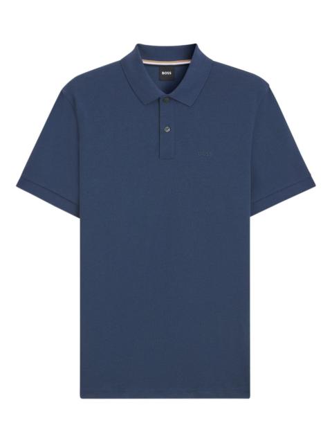 logo-embroidered polo shirt