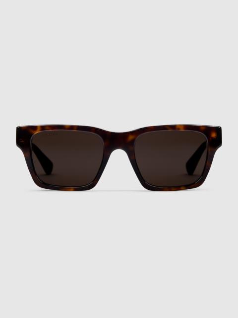 Rectangular frame sunglasses
