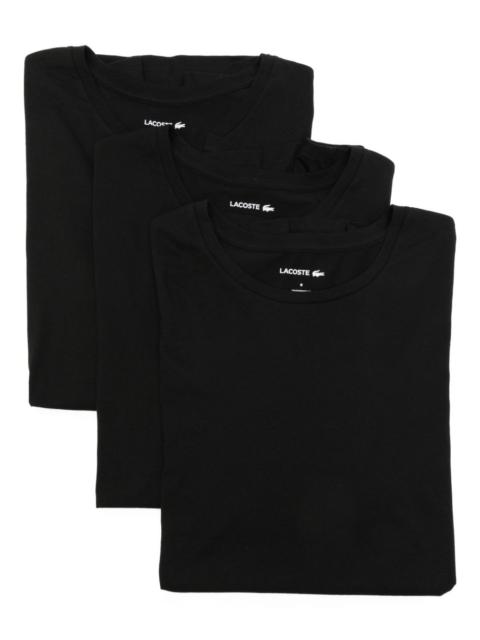 logo-appliqué cotton T-shirt (set of three)