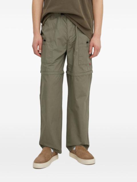 Utility zip-detail trousers