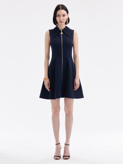 FERN COLLAR ZIP-FRONT DRESS