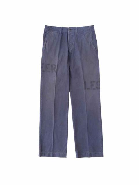 CHINO PANTS HW DMGD BLUE