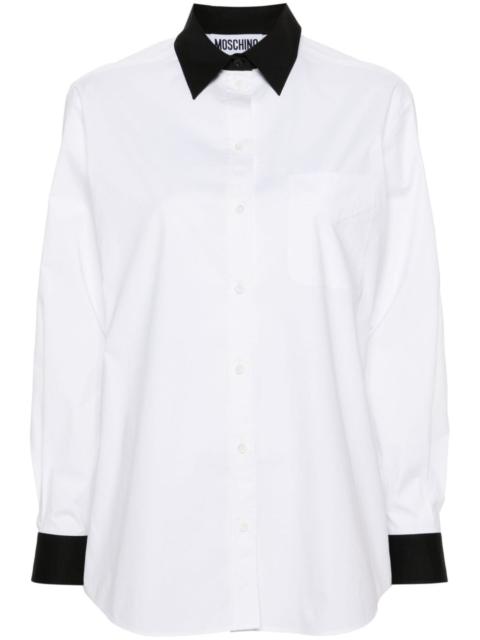 Question Mark-print cotton shirt