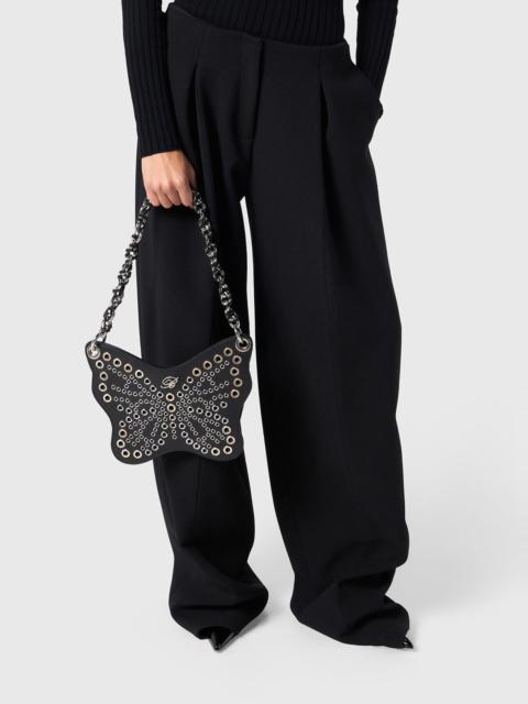BUTTERFLY MINI LEATHER BAG WITH METAL DETAILS