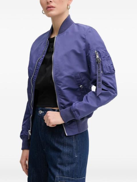 zip-up bomber jacket