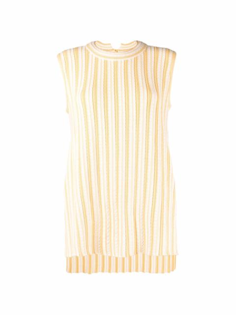 rib-knit sleeveless top