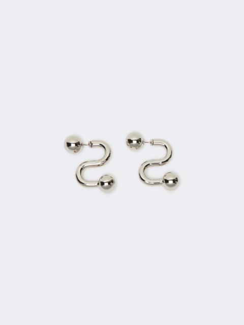 Metallic earrings - SILVER