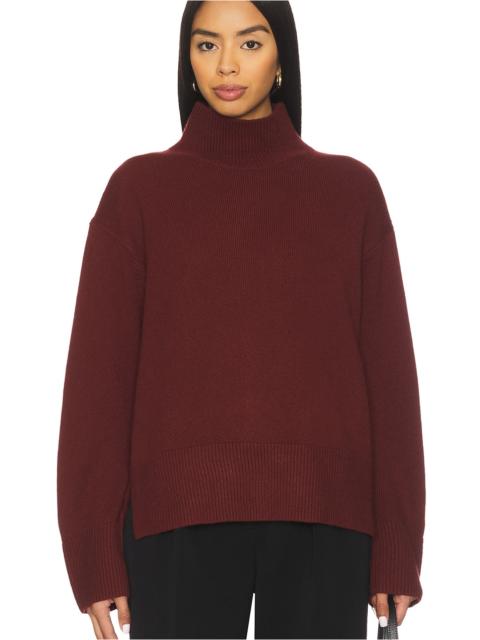 Turtle Neck Side Slit Sweater
