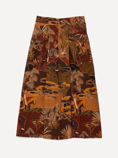 Elephants Green Skirt