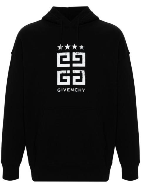 4G-print cotton hoodie