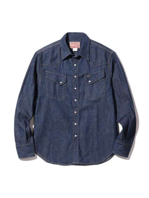 SC28190 9oz Blue Denim Western Shirt