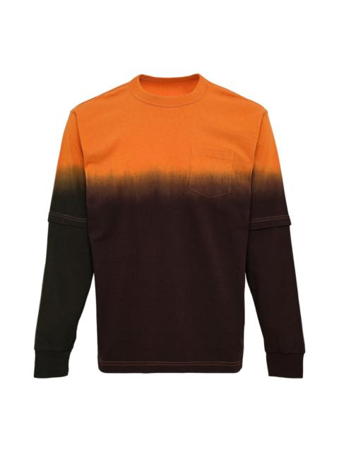 Garment Dye Cotton Jersey Long Sleeve Tee