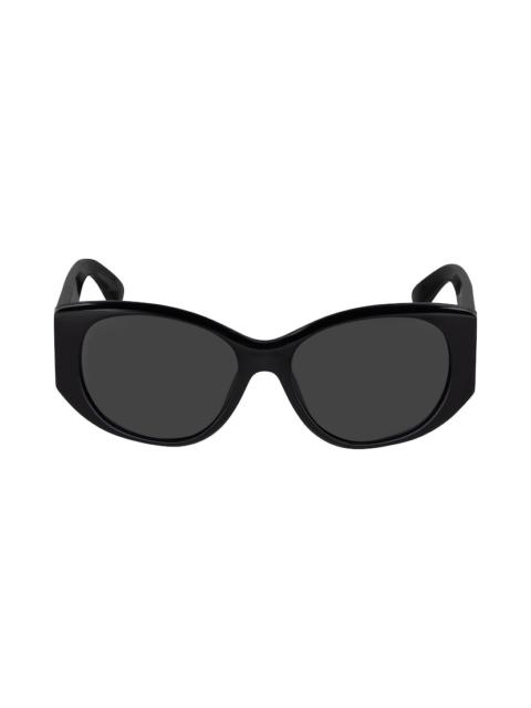 Women's Nano Round Sunglasses in Black