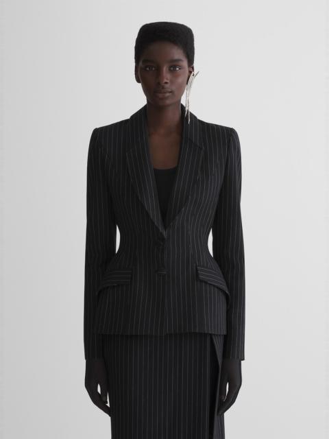 re/edit lingerie pinstripe jacket