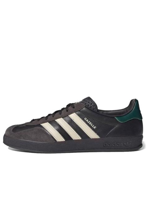 adidas Gazelle Indoor Leather 'Black Brown Green' IH0374