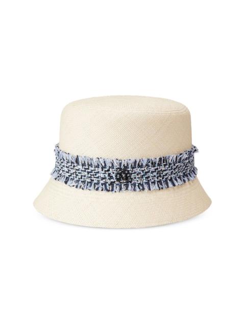 Kendall fringe-detail hat