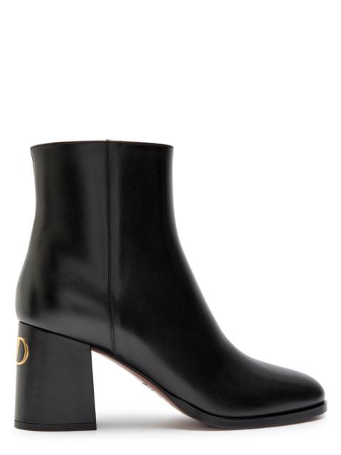 Valentino Fawcette Vlogo Leather Ankle Boots