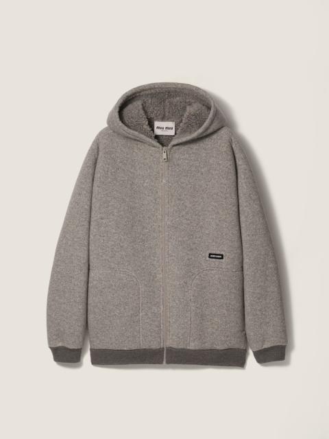 Fleece hoodie jacket
