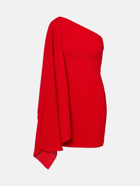 Layne draped asymmetric minidress