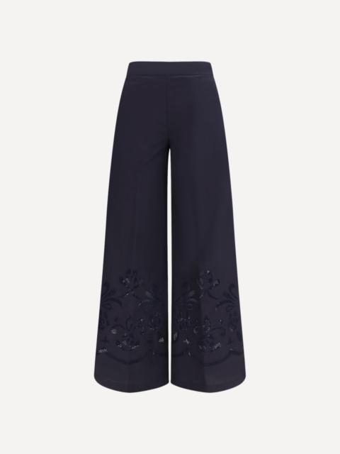 Embroidered cotton Pants
