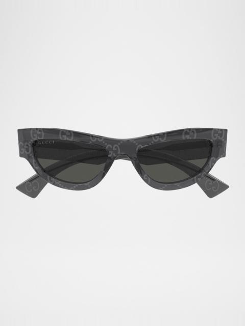 Miami Logo 53mm Acetate Cat-Eye Sunglasses