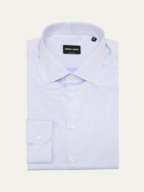 Men's Solid Cotton Dress Shirt
