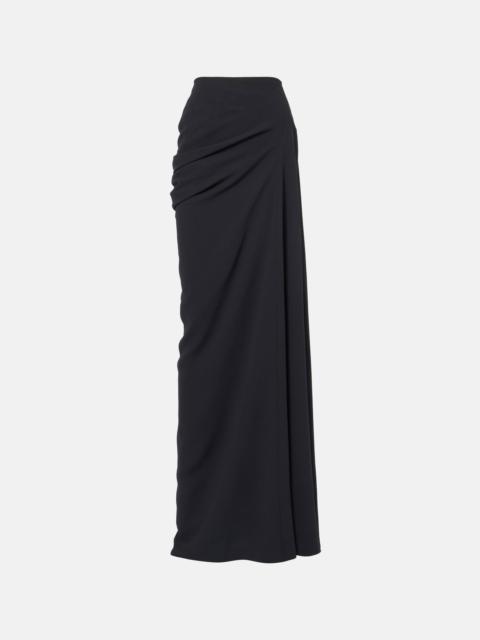 Draped maxi skirt