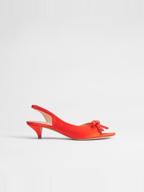 Dior Bow Heeled Slingback Sandal