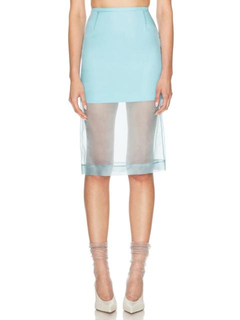 Organza Midi Skirt