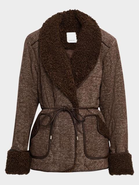 Rorie Plaid Sherpa-Lined Jacket