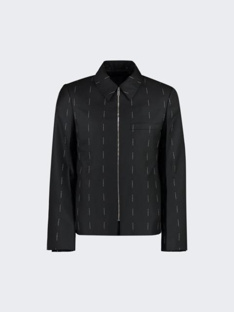 Structured Zipped Jacket Black