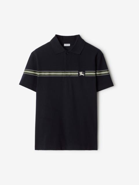 Striped Cotton Polo Shirt