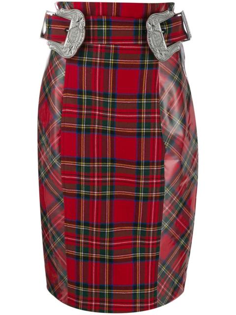 Tartan pencil skirt