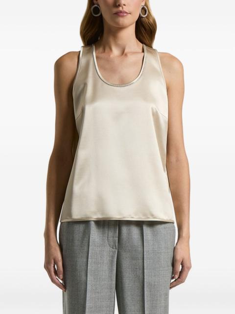 U-neck trim top