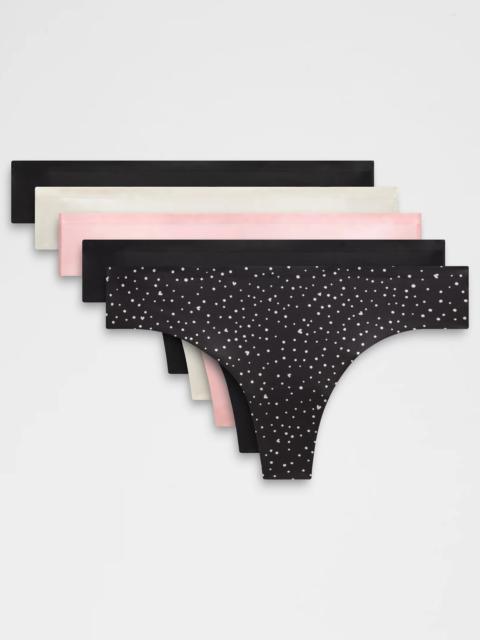 InvisiWear Mid-Rise Thong Underwear *5 Pack