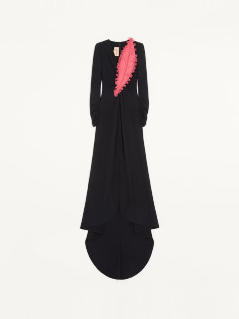 EMBROIDERED CADY COUTURE GOWN