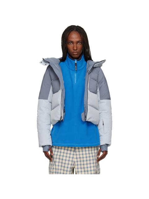 Blue Cold Spell Cropped Down Jacket