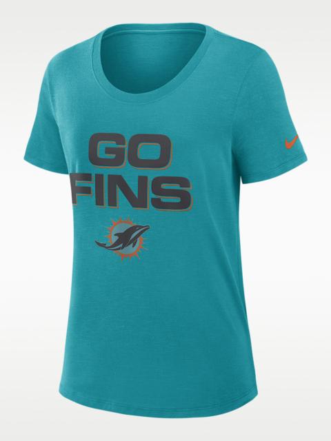 Miami Dolphins Rivalries Collection Slub Women's Nike Dri-FIT NFL T-Shirt