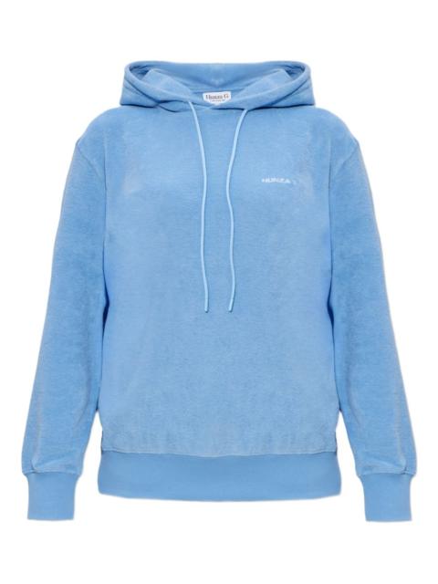 Frotte towelling hoodie