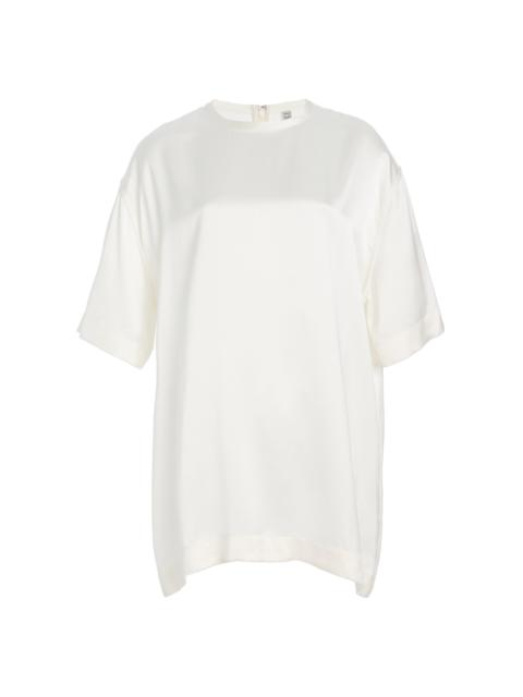 Satin T-Shirt white