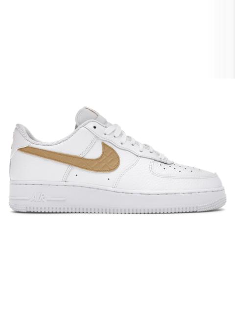 Nike Air Force 1 Low Pony Hair Snakeskin Club Gold