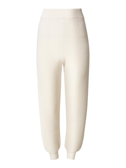Crystal Wool Joggers ivory