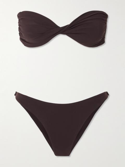 Ottantasei Twist-front Bandeau Bikini