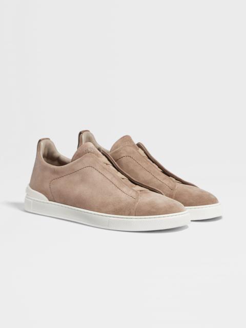 BEIGE SUEDE TRIPLE STITCH™ SNEAKERS