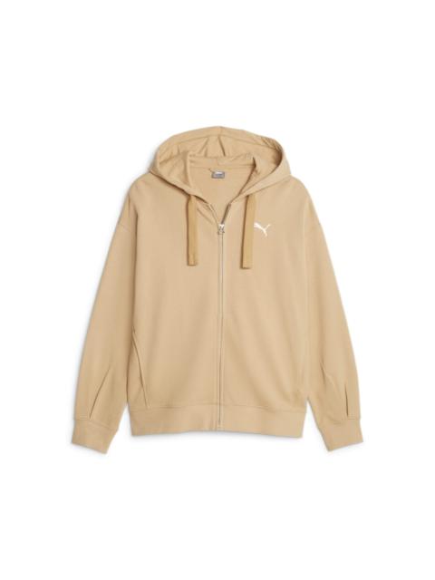 (WMNS) PUMA HER Full-Zip Hoodie 'Tan' 676003-84