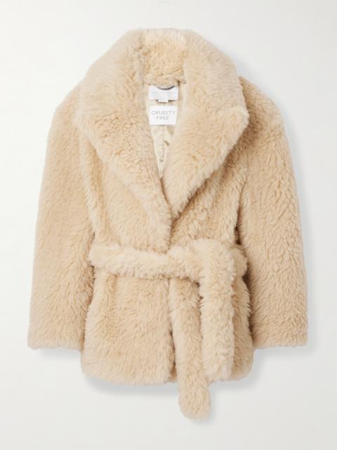 Wool-blend Fleece Coat