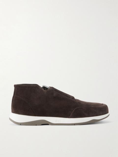 Echappée Suede Slip-On Sneakers Brown