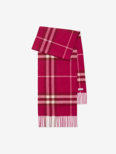 Check Cashmere Scarf
