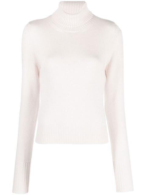open-back roll-neck top