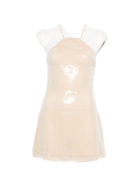 sequin-embellishment mini dress